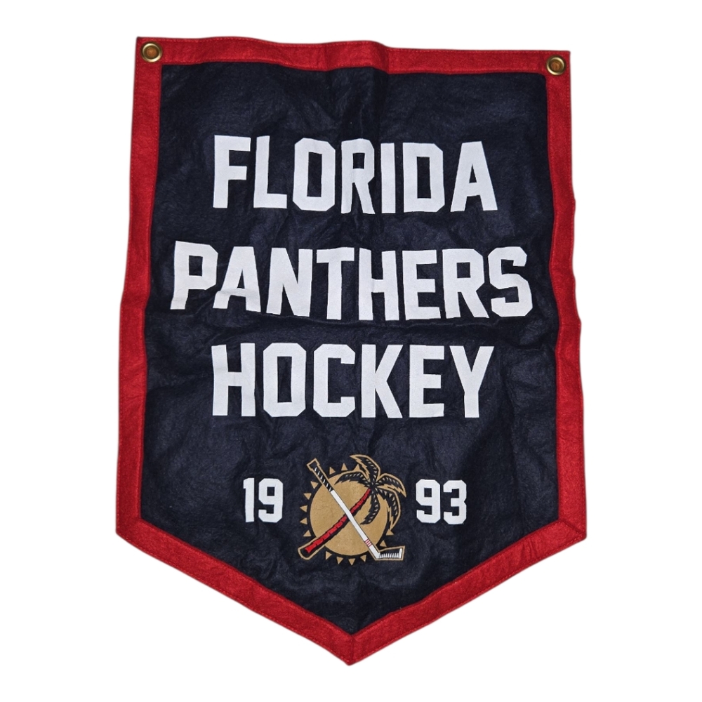Florida Panthers Hockey Wall Banner - Red and Blue